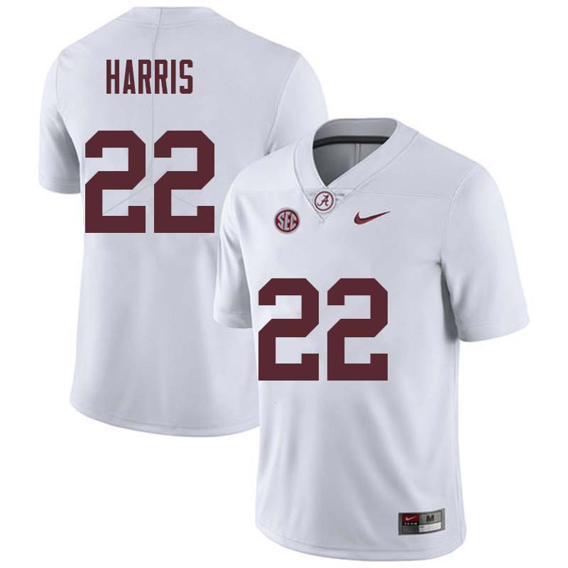 Alabama Crimson Tide Men's Najee Harris #22 White NCAA Nike Authentic Stitched College Football Jersey FA16O75BS